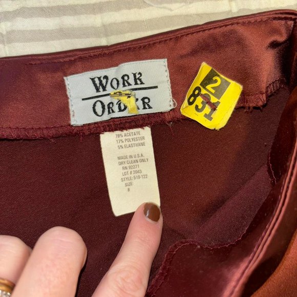 Stunning Burgundy Work Order pants - Picture 3 of 4